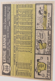 Ernie Banks Chicago Cubs 1961 Topps #350