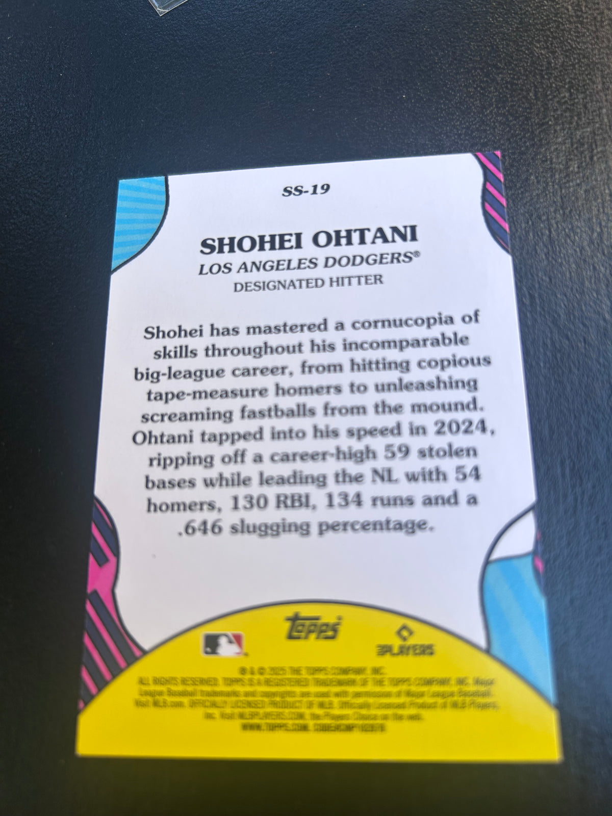 2025 Topps Series 2 Summer Superstars Shohei Ohtani SS19